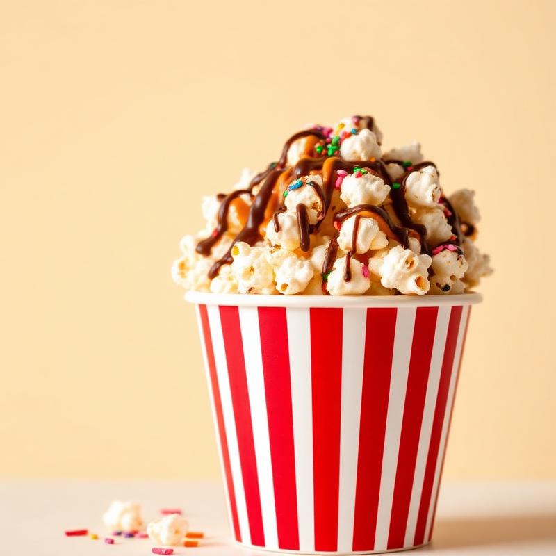 Palomitas en balde con cobertura